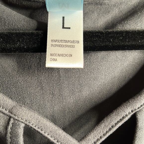 M. Fasis Dark Gray Ruching Tank Top Size Large - Picture 6 of 8